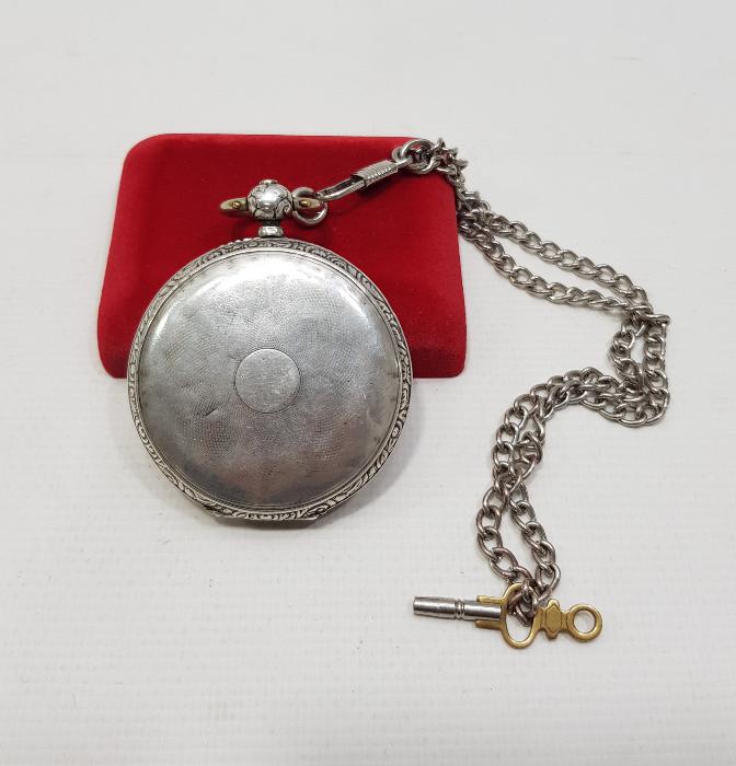 OSMANLI KADRANLI LE ROY GÜMÜŞ CEP SAATİ