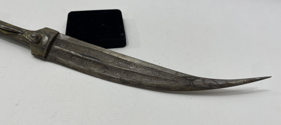 ÜZERİ OSMANLICA YAZILI ÇOK NADİR ÇERKES İŞİ HANÇER