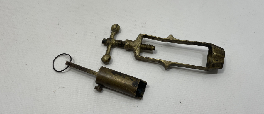 ANTİKA BARUT ÖLÇER VE FİŞEK SIKIŞTIRMA ALETİ