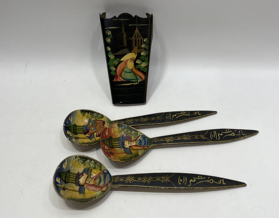 ORJİNAL KAŞIKLIĞI İLE EL BOYAMA KONYA İŞİ MEVLEVİ KAŞIKLAR