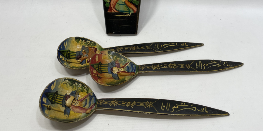 ORJİNAL KAŞIKLIĞI İLE EL BOYAMA KONYA İŞİ MEVLEVİ KAŞIKLAR