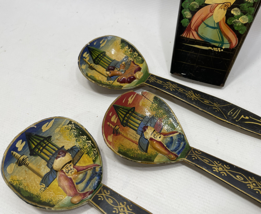 ORJİNAL KAŞIKLIĞI İLE EL BOYAMA KONYA İŞİ MEVLEVİ KAŞIKLAR