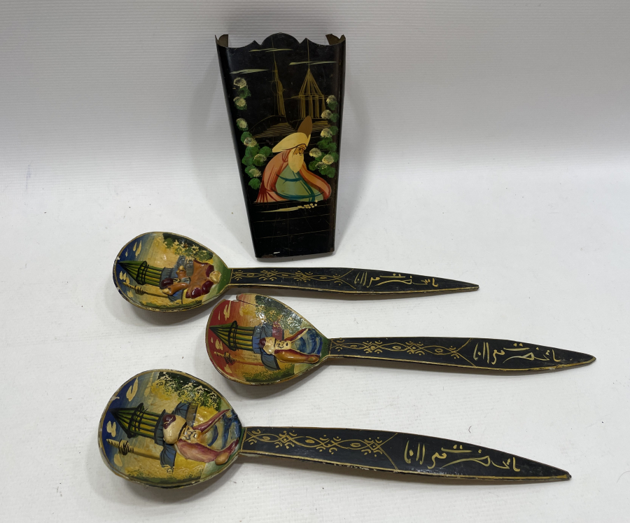 ORJİNAL KAŞIKLIĞI İLE EL BOYAMA KONYA İŞİ MEVLEVİ KAŞIKLAR