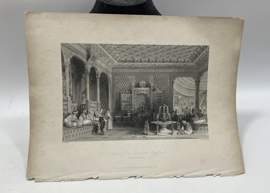 OSMANLI DA İÇ DEKOR KONULU OSMANLI GRAVÜR