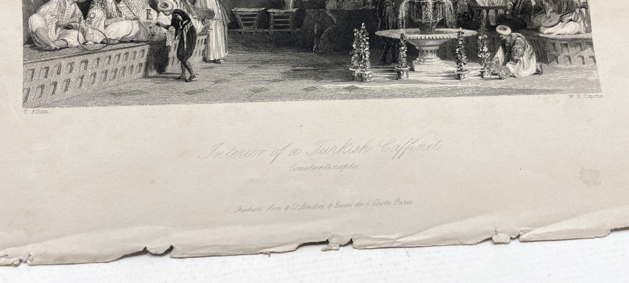 OSMANLI DA İÇ DEKOR KONULU OSMANLI GRAVÜR