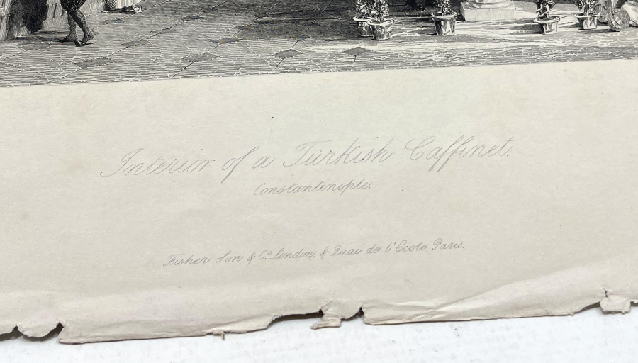 OSMANLI DA İÇ DEKOR KONULU OSMANLI GRAVÜR