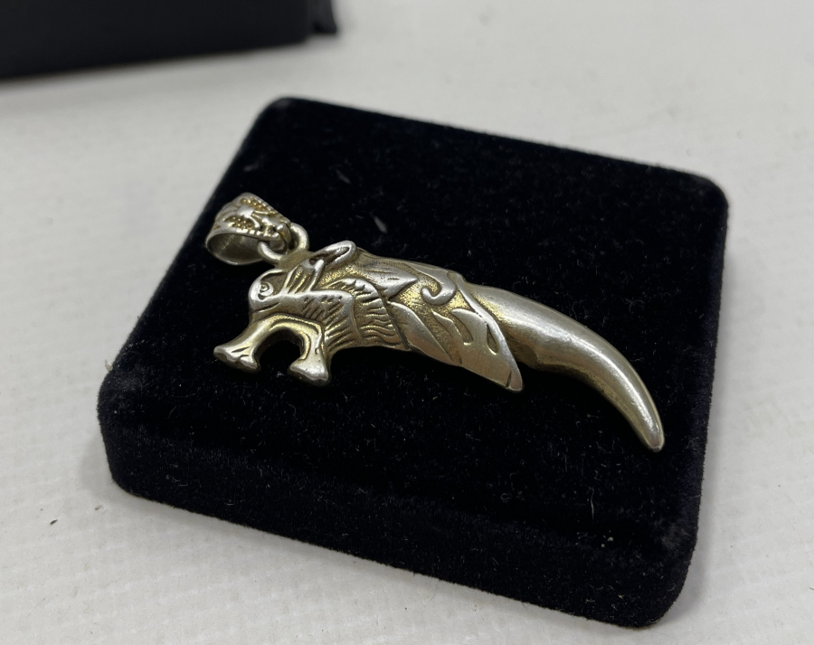 ALTIN VERMEYLİ ÖZEL YAPIM GÜMÜŞ KOLYE UCU