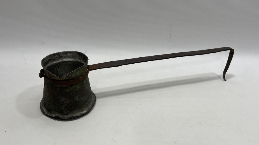 OSMANLI DÖNEMİ BÜYÜK BOY EL YAPIMI KAHVECİ İŞİ CEZVE