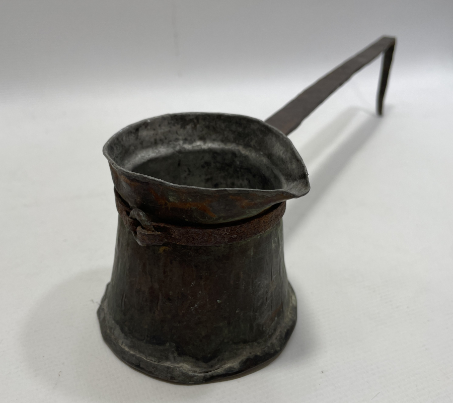 OSMANLI DÖNEMİ BÜYÜK BOY EL YAPIMI KAHVECİ İŞİ CEZVE