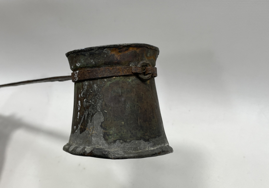 OSMANLI DÖNEMİ BÜYÜK BOY EL YAPIMI KAHVECİ İŞİ CEZVE