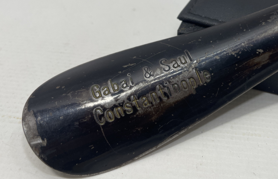 OSMANLI DÖNEMİ ÇOK NADİR ÜZERİ YAZILI AYAKKABI ÇEKECEĞİ - KERATA