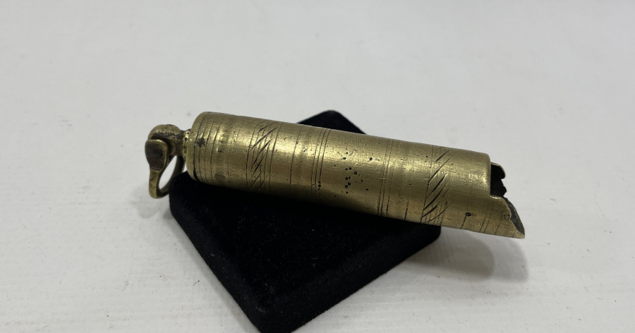 OSMANLI DÖNEMİ KALEM İŞÇİLİKLİ BARUT ÖLÇEĞİ