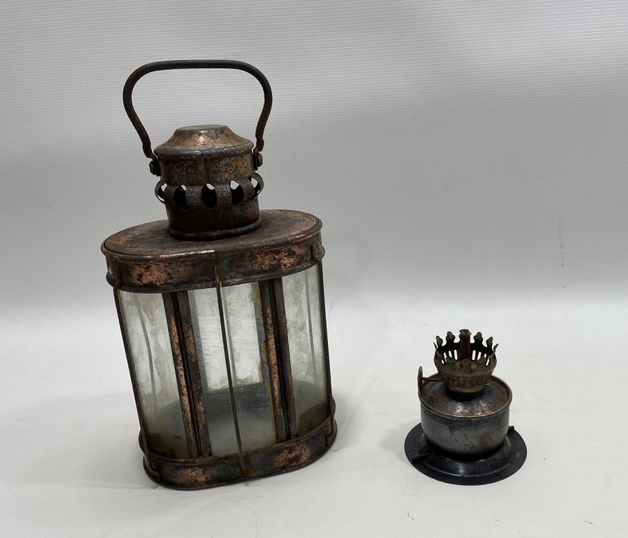 OSMANLI DÖNEMİ NADİR FORMDA EL GAZ LAMBASI