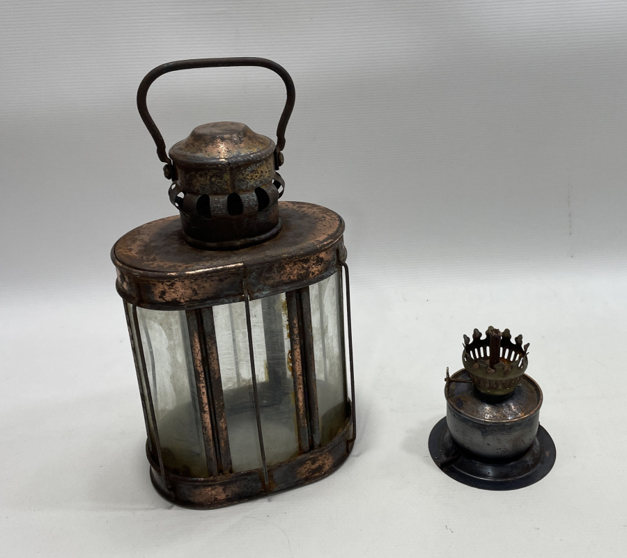 OSMANLI DÖNEMİ NADİR FORMDA EL GAZ LAMBASI