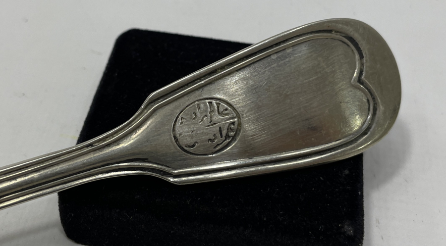 OSMANLI DÖNEMİ SARAY İŞİ ALİMZADE ÖMER EFENDİ YAZILI ÇATAL KAŞIK TAKIMI