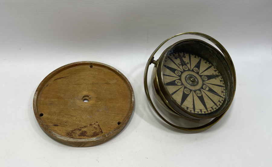 OSMANLI DÖNEMİ ÜZERİ OSMANLICA YAZILI ÇOK NADİR GEMİ PUSULASI