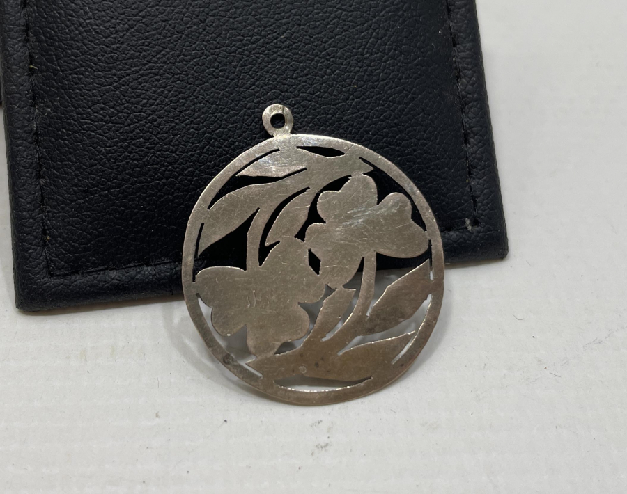 ÖZEL YAPIM DOĞAL TAŞLI GÜMÜŞ KOLYE UCU