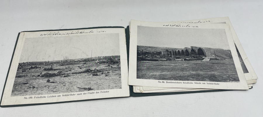 1. DÜNYA SAVAŞI'NDA ÇANAKKALE CEPHESİ GÖRSELLERİ BULUNAN ALBÜM