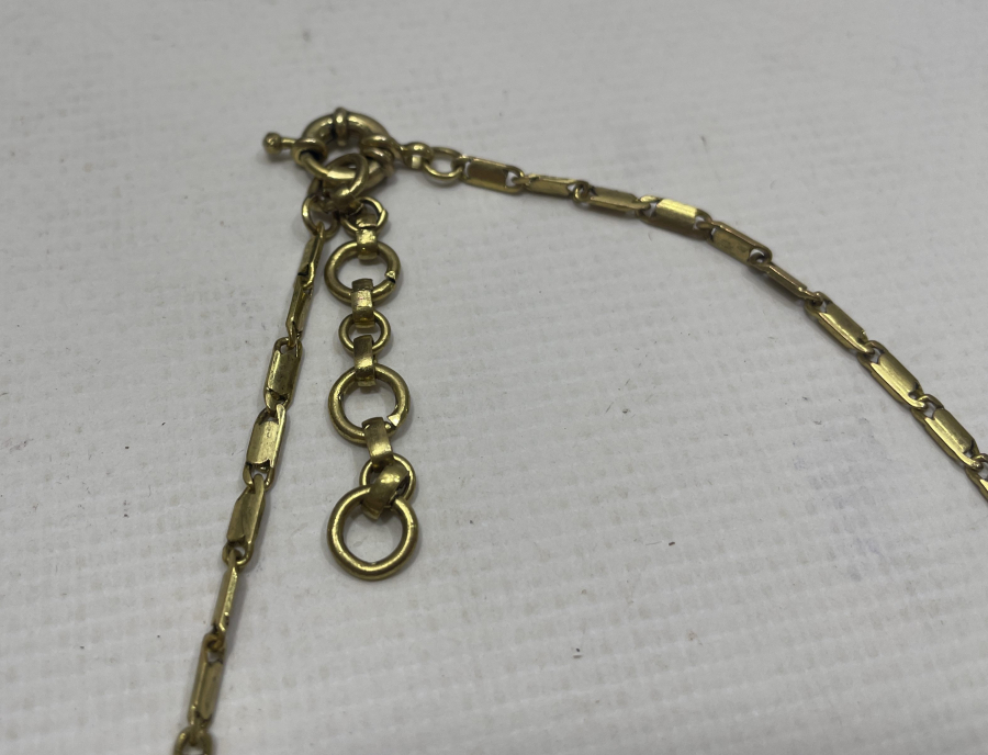 ALTIN KAPLAMA ANTİKA KOLYE