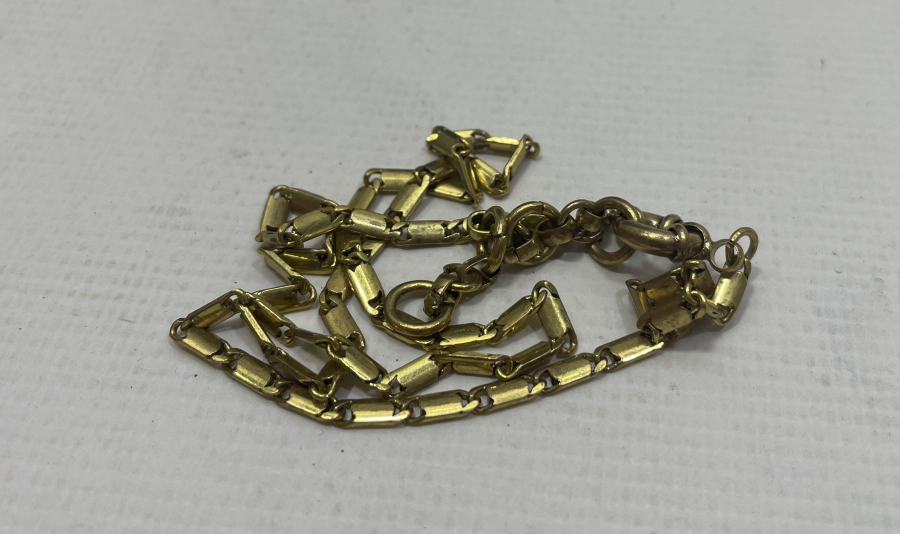 ALTIN KAPLAMA ANTİKA KOLYE