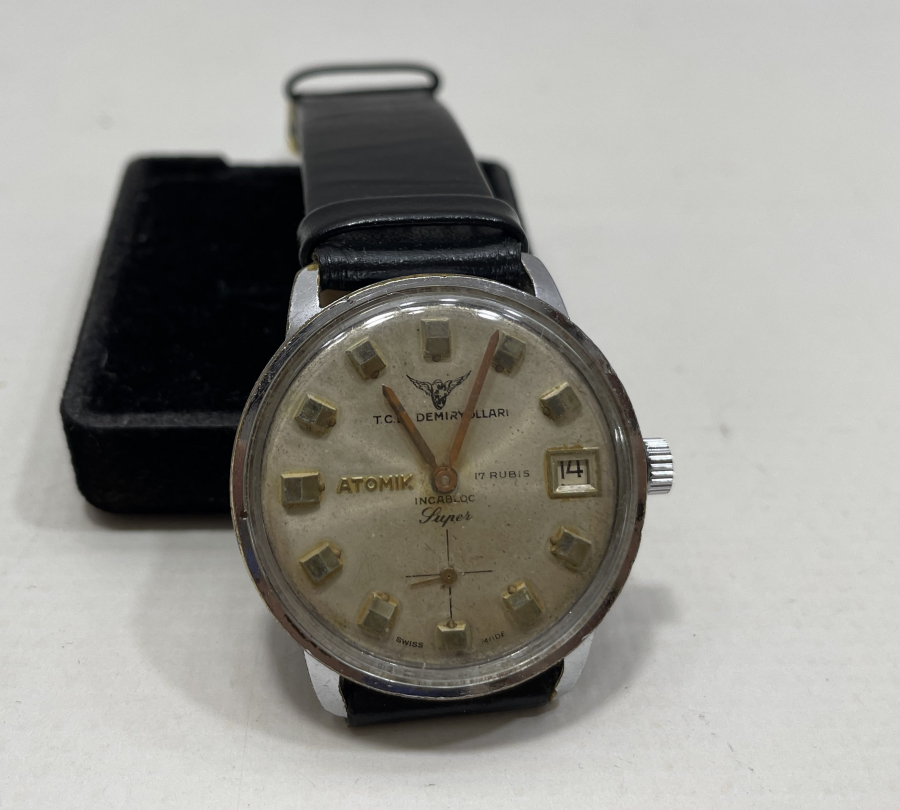 DEVLET DEMİR YOLLARI İÇİN ÖZEL YAPILMIŞ ANTİKA KURMALI KOL SAATİ