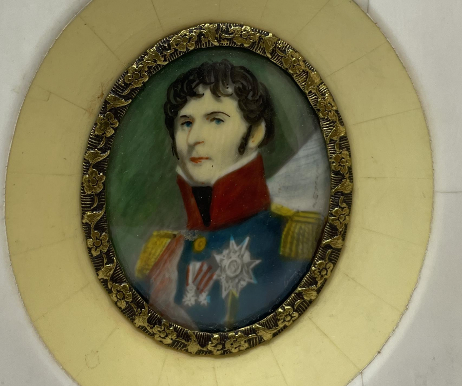 FİL DİŞİ VE EL BOYAMA  SANATÇI İMZALI ANTİKA NADİR MİNİ TABLO