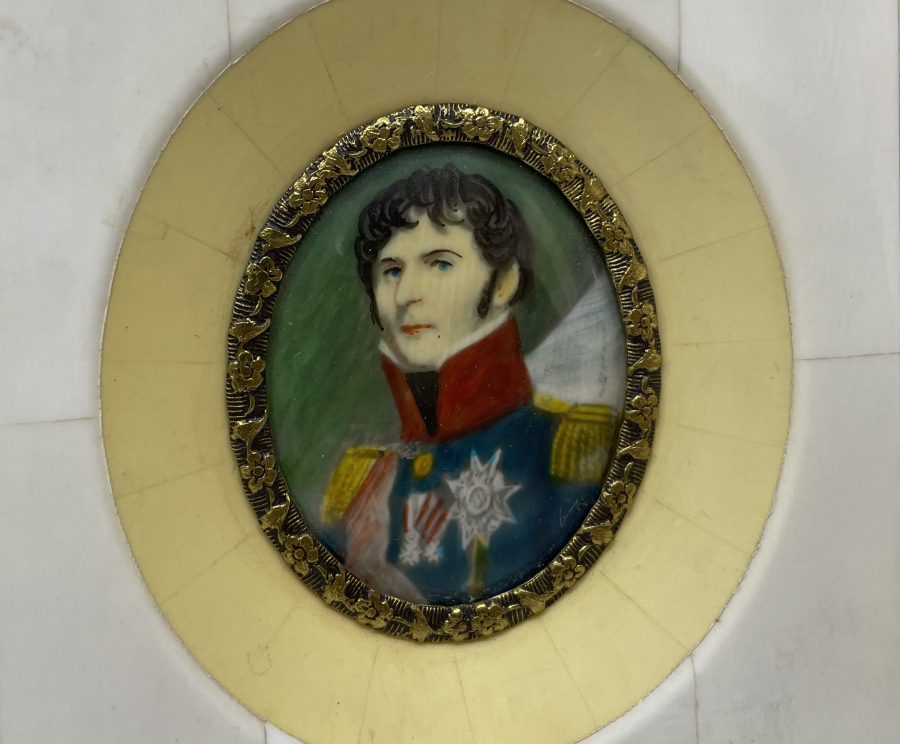 FİL DİŞİ VE EL BOYAMA  SANATÇI İMZALI ANTİKA NADİR MİNİ TABLO