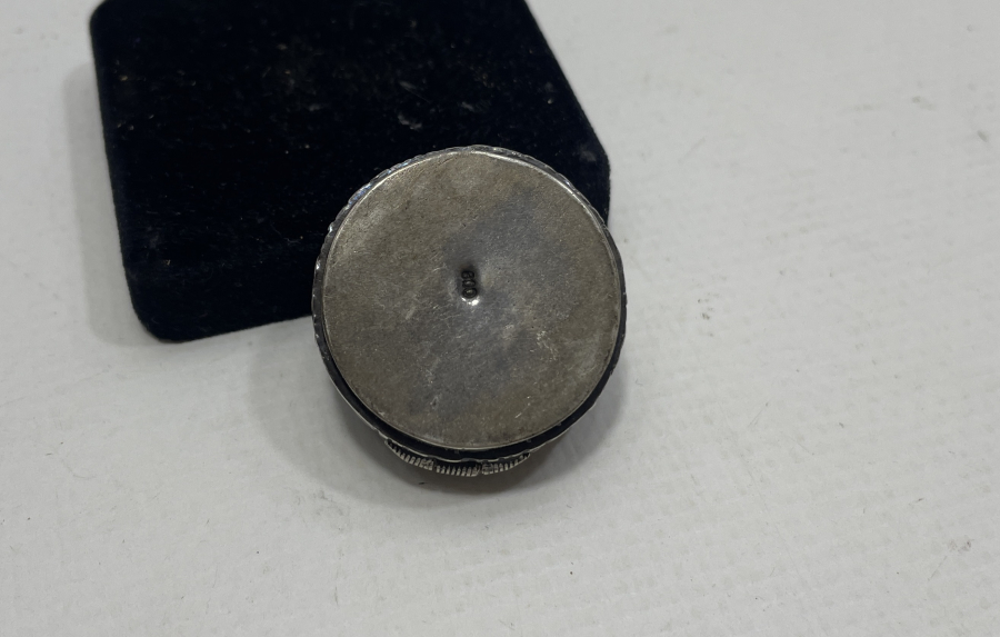 GÜMÜŞTEN MAMUL EL YAPIMI AKİK TAŞLI KUTU