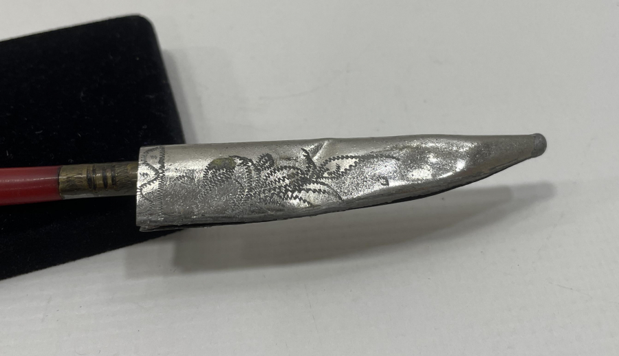 İKİ TARAFI OSMANLICA YAZILI ÇOK NADİR BURSA İŞİ MÜKAFAT KAMASI