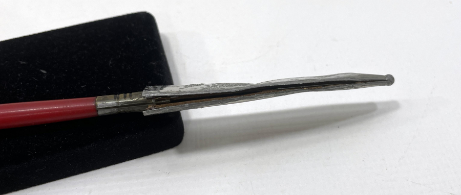 İKİ TARAFI OSMANLICA YAZILI ÇOK NADİR BURSA İŞİ MÜKAFAT KAMASI