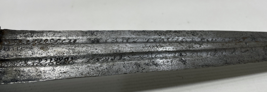 İKİ TARAFİ OSMANLICA YAZILI NADİR FORMDA ERZİNCAN İŞİ ÇERKES KAMASI