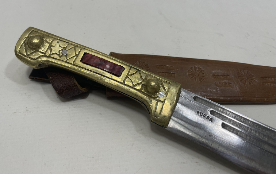 ORJİNAL KILIFINDA EL YAPIMI BURSA KAMASI