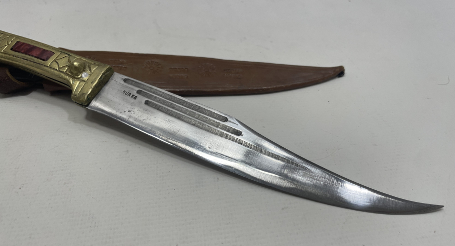 ORJİNAL KILIFINDA EL YAPIMI BURSA KAMASI