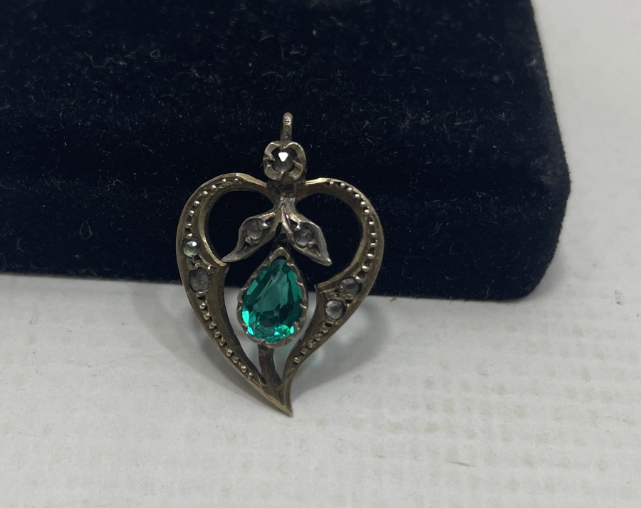 OSMANLI DÖNEMİ ÇOK NADİR ALTIN ÜZERİ ELMAS TAŞLI KOLYE UCU