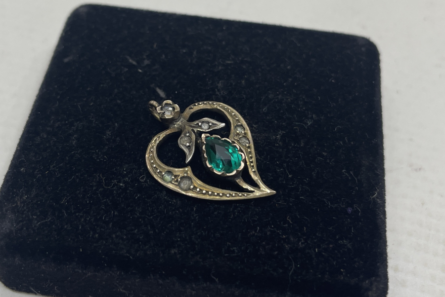 OSMANLI DÖNEMİ ÇOK NADİR ALTIN ÜZERİ ELMAS TAŞLI KOLYE UCU