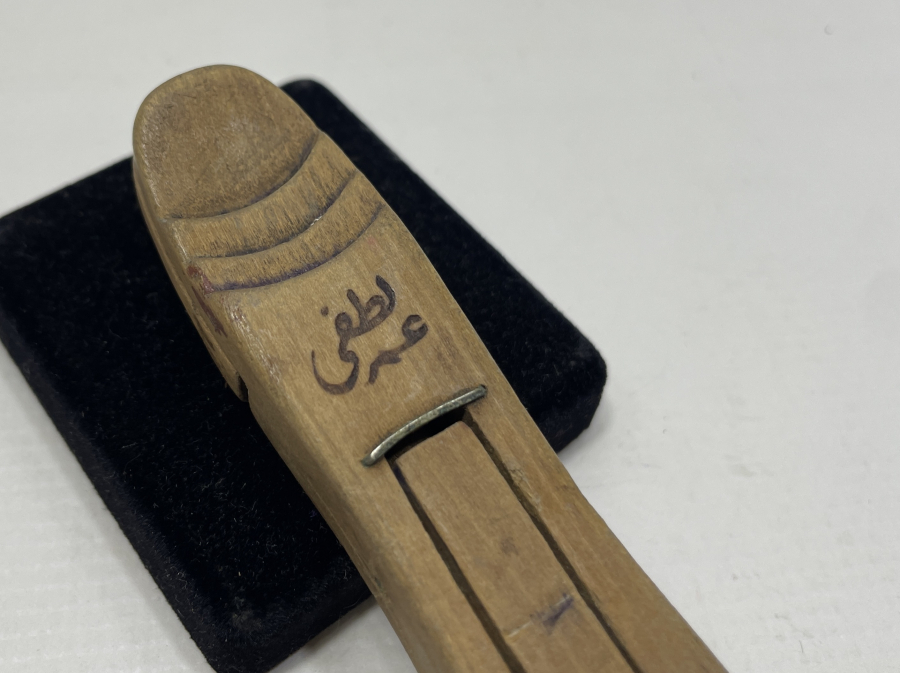 OSMANLI DÖNEMİ ÇOK NADİR ÖMER LÜTFİ EFENDİ YAPIMI AHŞAP KUYUMCU TERAZİSİ