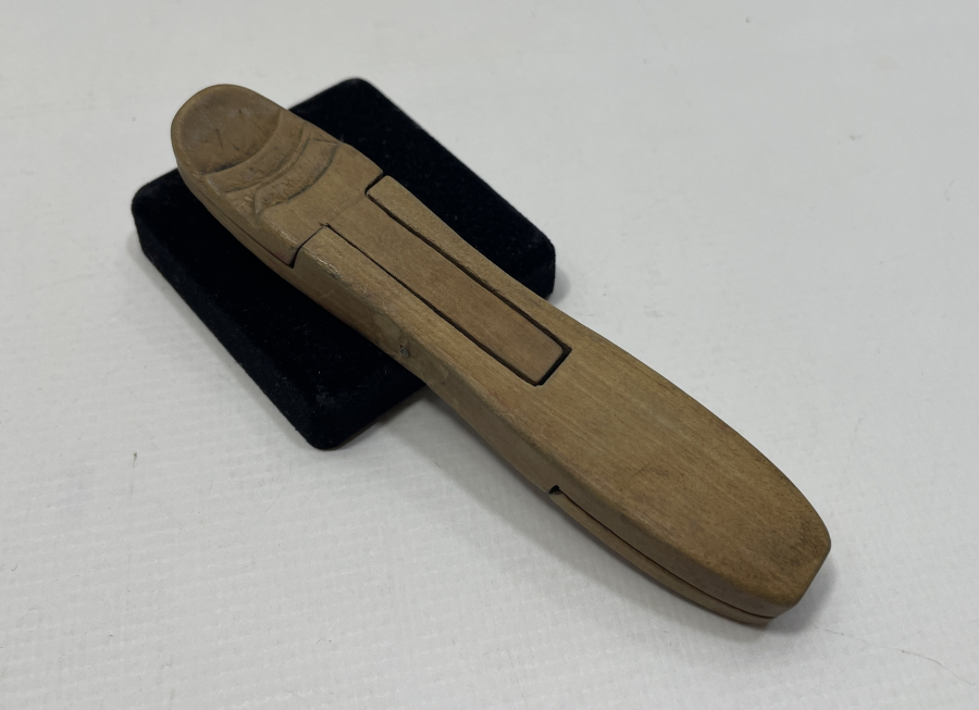 OSMANLI DÖNEMİ ÇOK NADİR ÖMER LÜTFİ EFENDİ YAPIMI AHŞAP KUYUMCU TERAZİSİ