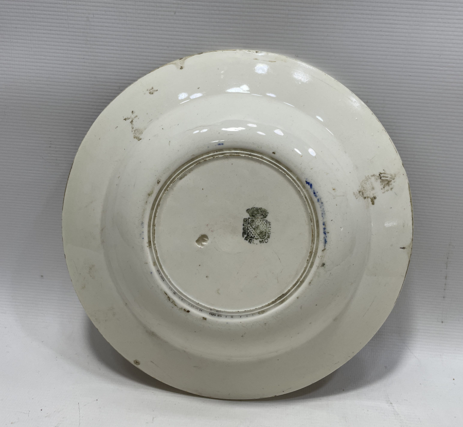 OSMANLI DÖNEMİ EL BOYAMA PORSELEN TABAK