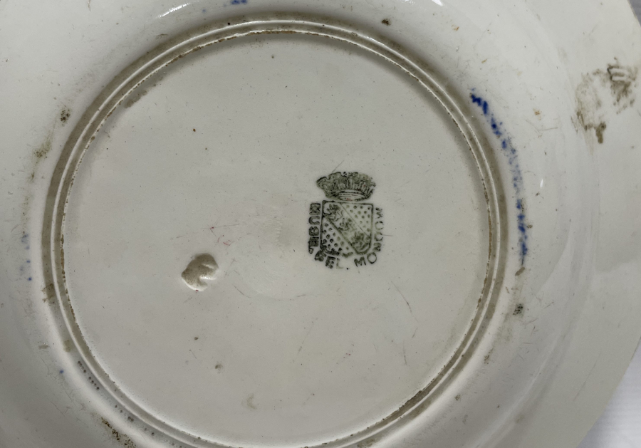 OSMANLI DÖNEMİ EL BOYAMA PORSELEN TABAK