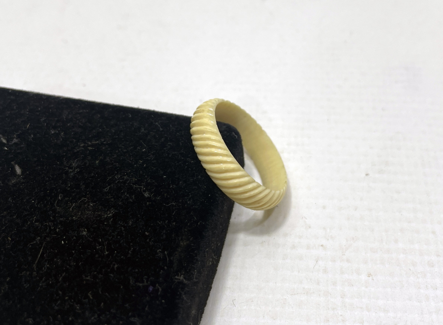 OSMANLI DÖNEMİ FİL DİŞİNDEN MAMUL YÜZÜK