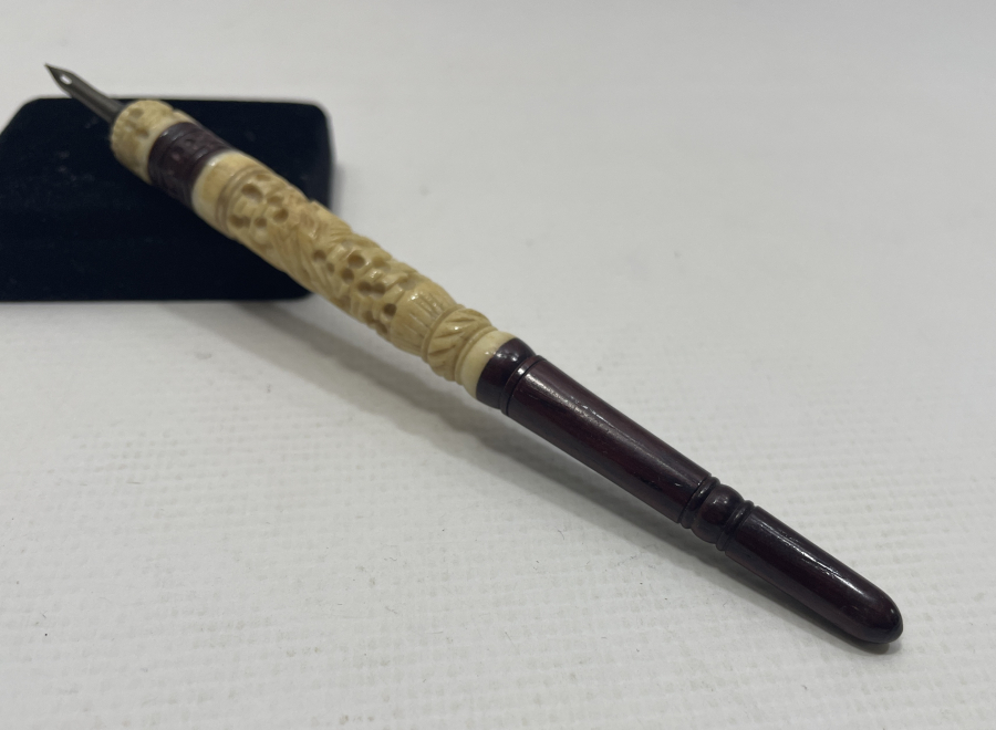 OSMANLI DÖNEMİ KEMİK ÜZERİ İŞLEMELİ NADİR DİVİT