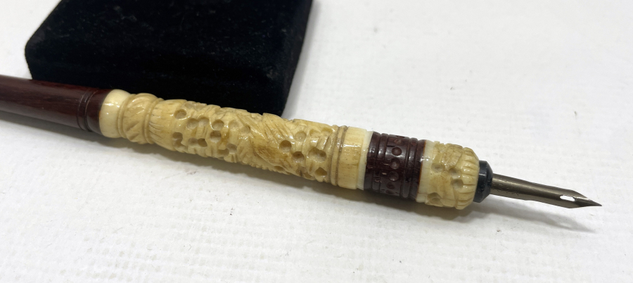 OSMANLI DÖNEMİ KEMİK ÜZERİ İŞLEMELİ NADİR DİVİT