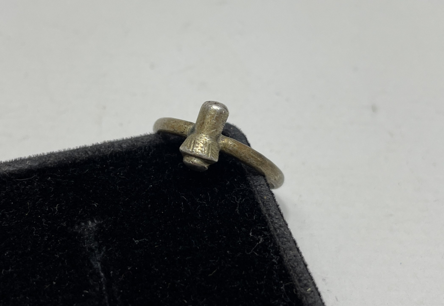 OSMANLI DÖNEMİ SİKKELİ GÜMÜŞ DERVİŞ YÜZÜĞÜ