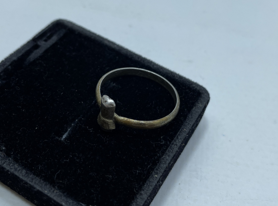 OSMANLI DÖNEMİ SİKKELİ GÜMÜŞ DERVİŞ YÜZÜĞÜ