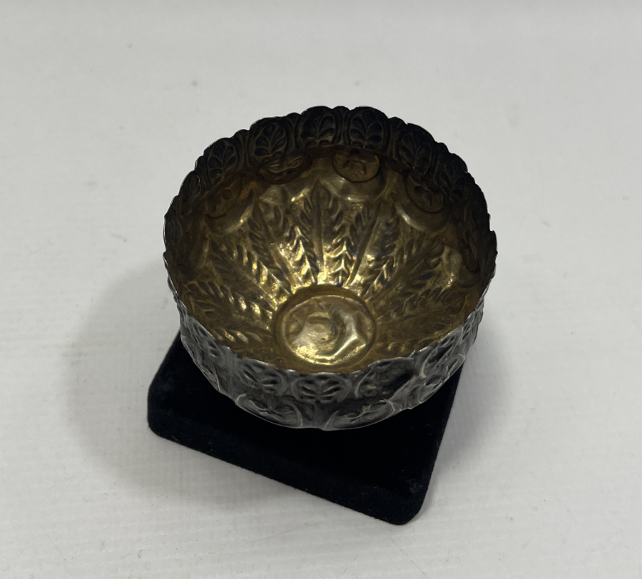 OSMANLI DÖNEMİ TUĞRALI VE SAH DAMGALI AY YILDIZLI GÜMÜŞ FİNCAN ZARFI