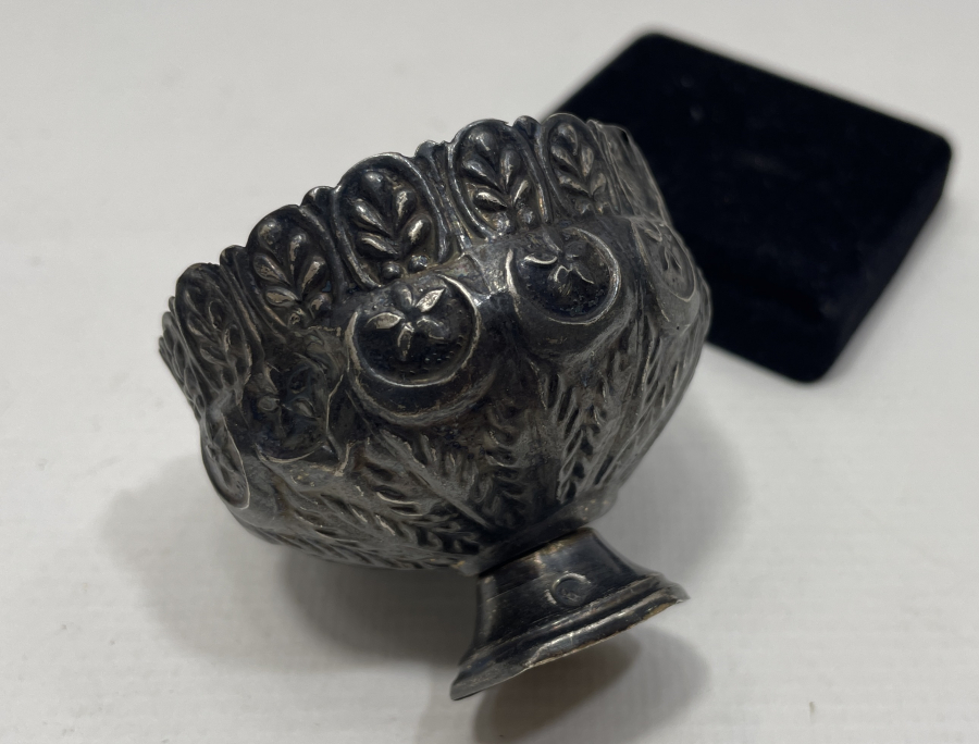 OSMANLI DÖNEMİ TUĞRALI VE SAH DAMGALI AY YILDIZLI GÜMÜŞ FİNCAN ZARFI