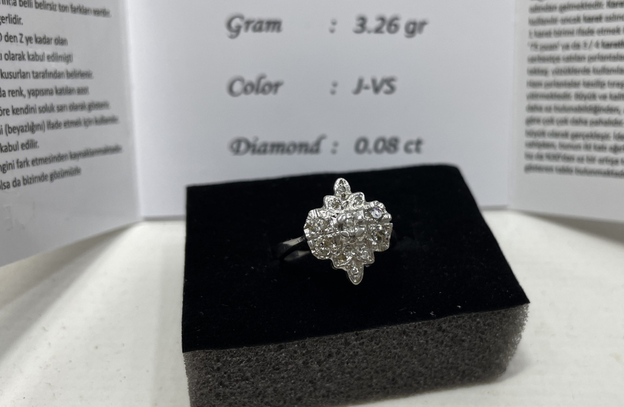 PIRLANTA TAŞLI ÖZEL YAPIM YÜZÜK