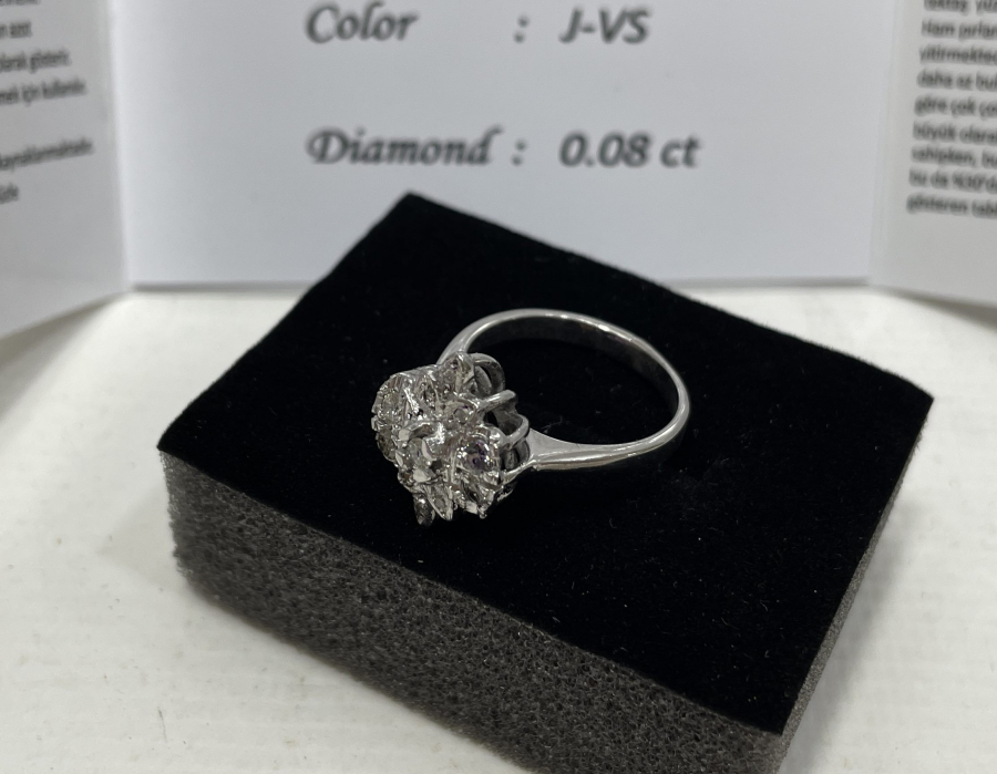 PIRLANTA TAŞLI ÖZEL YAPIM YÜZÜK