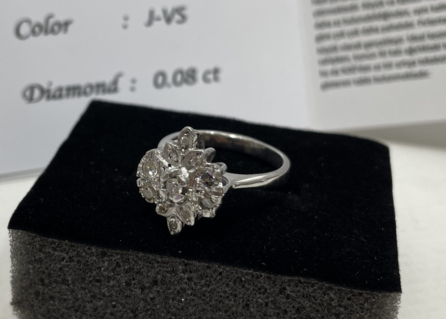 PIRLANTA TAŞLI ÖZEL YAPIM YÜZÜK