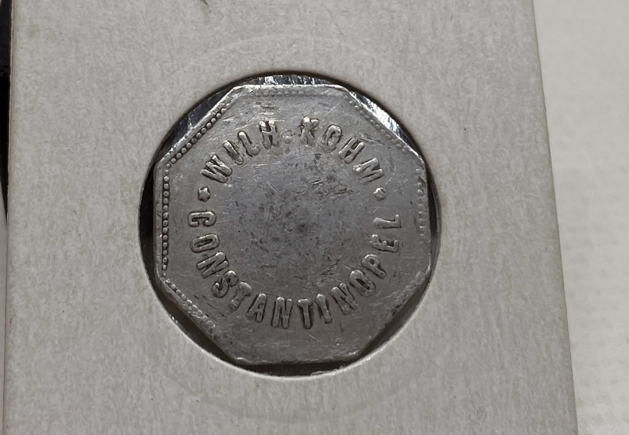 WİLH KOHM CONSTANTİNOPLE YAZILI NADİR JETON